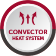 Convector for heat distribution